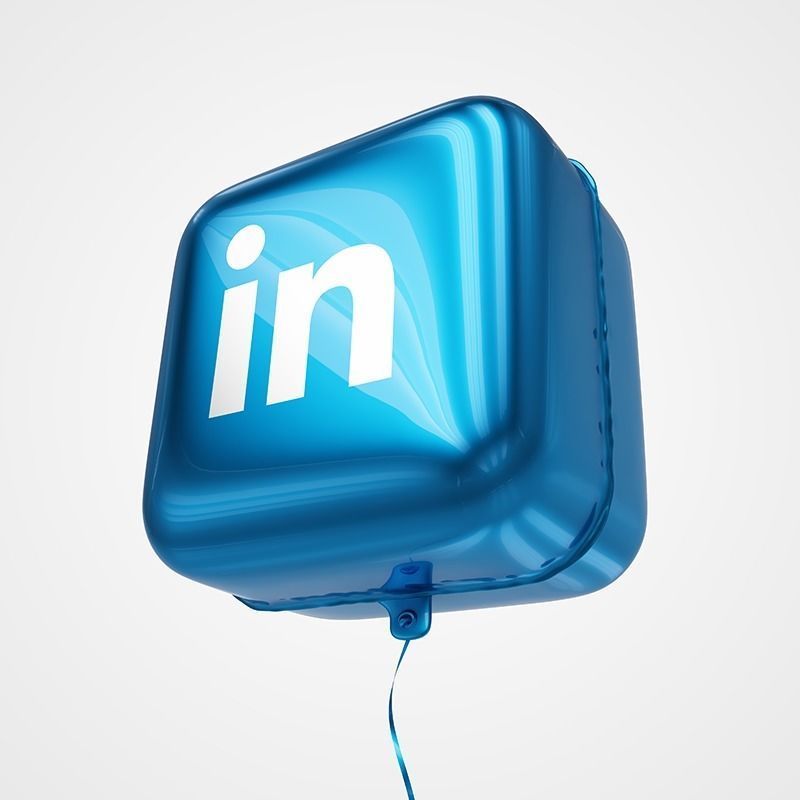 Social Media Balloons 3D model_14