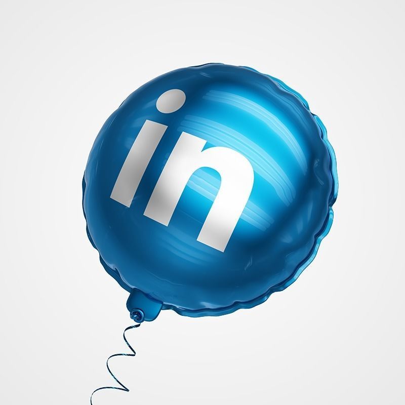 Social Media Balloons 3D model_9