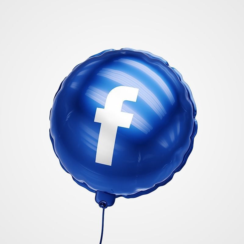 Social Media Balloons 3D model_10