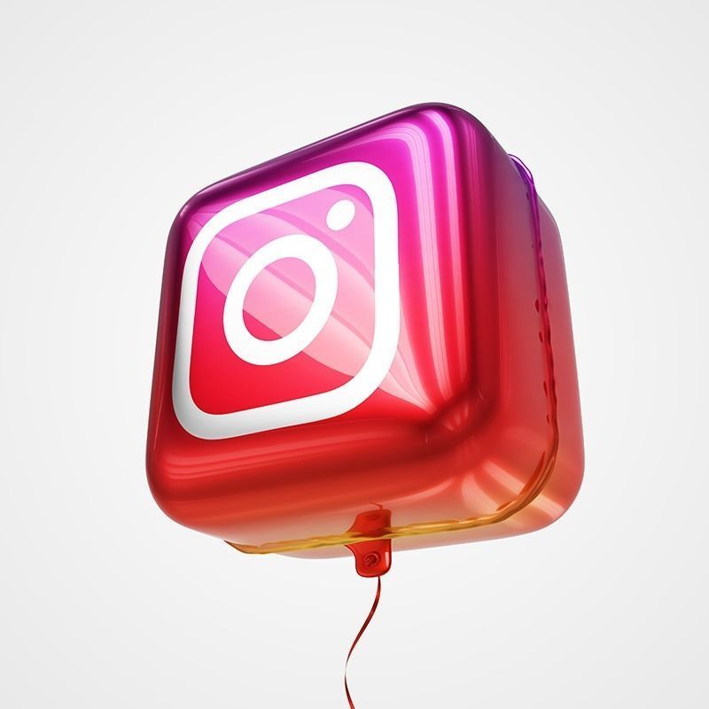 Social Media Balloons 3D model_15