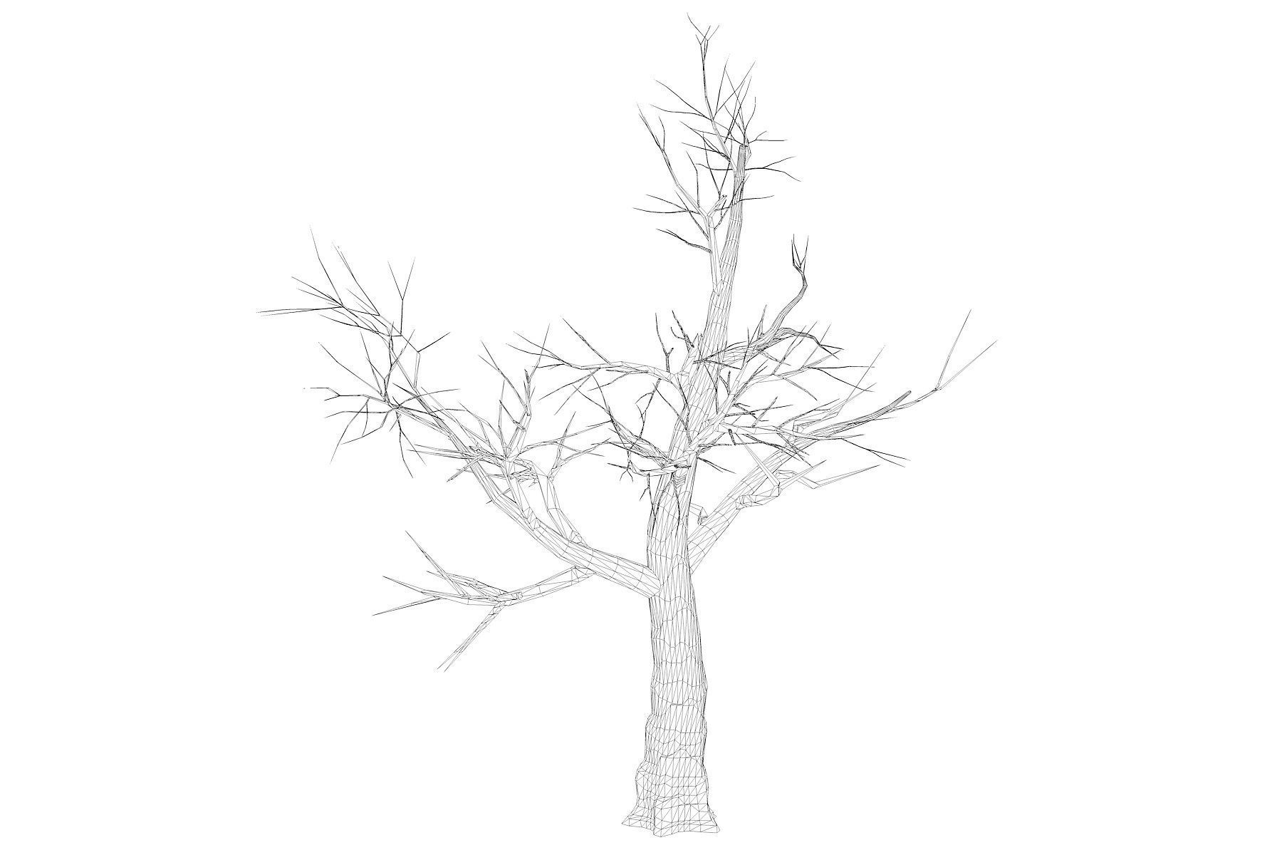 Low Poly Dead Tree Pack Low-poly 3D model_8