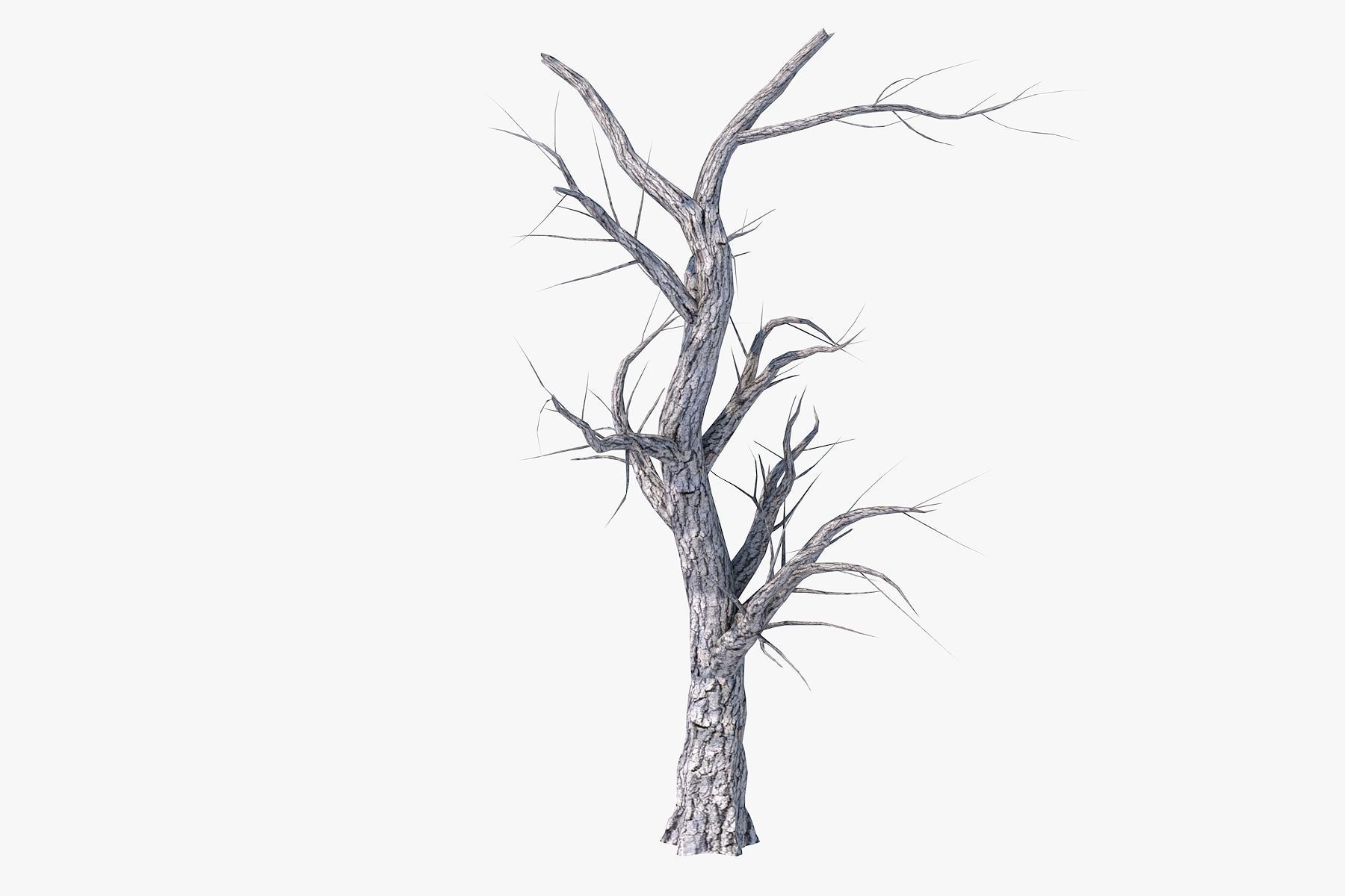 Low Poly Dead Tree Pack Low-poly 3D model_5
