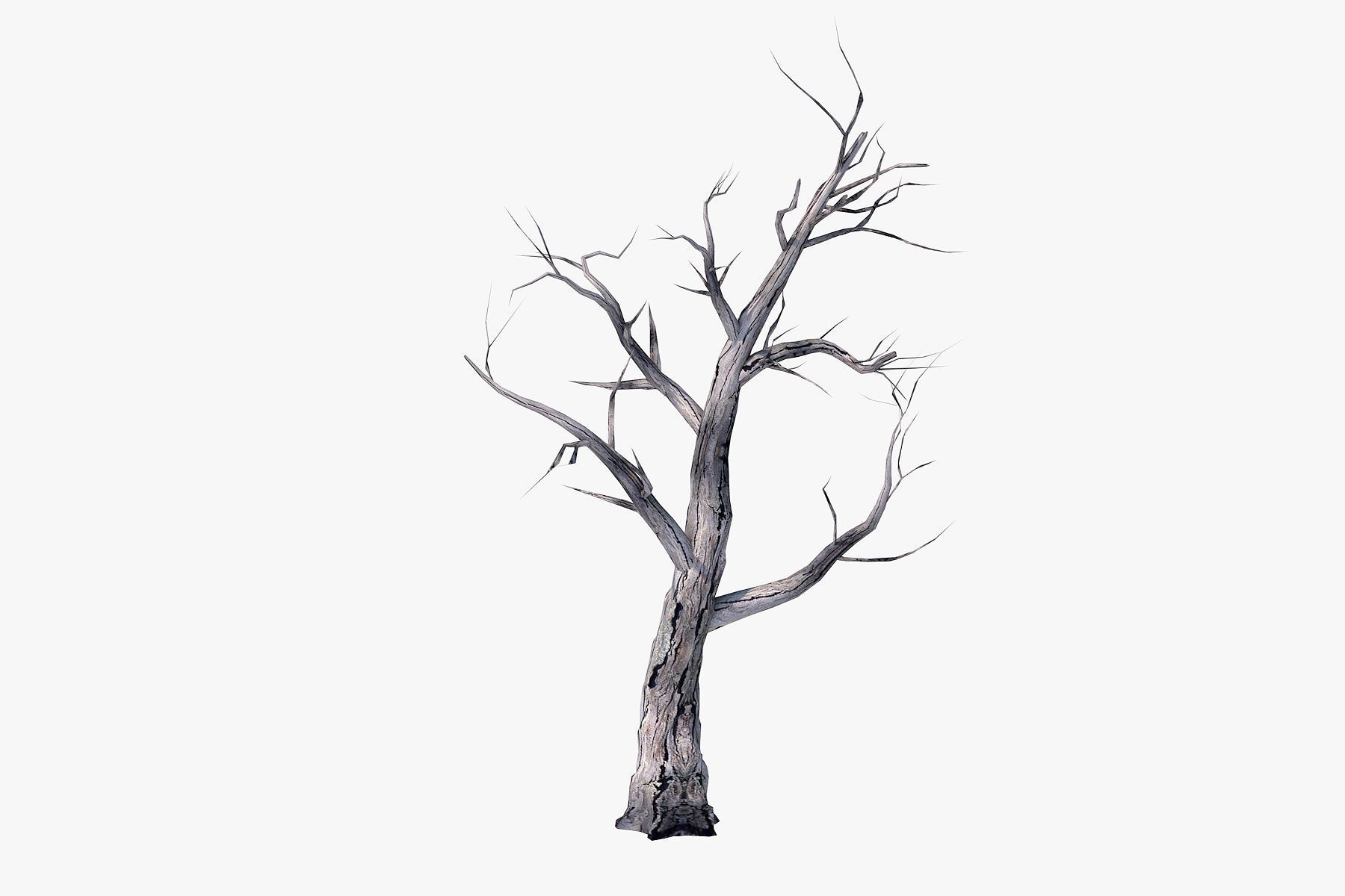 Low Poly Dead Tree Pack Low-poly 3D model_1