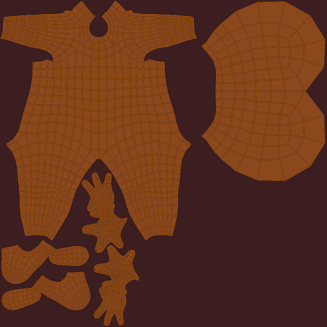 Cartoon Stickman - Man - 4 Fingers with IK and FK Rig Low-poly 3D model_8