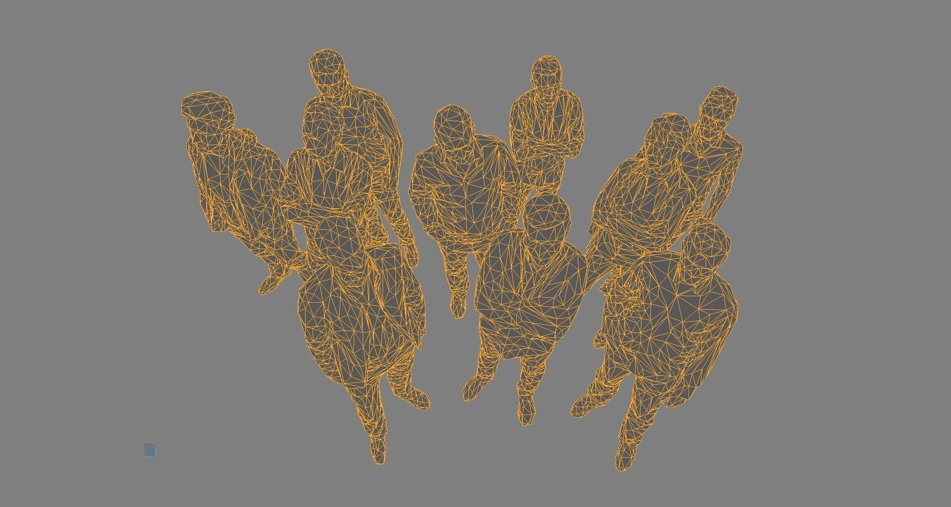 10 Low Poly People Pack Volume 1 Low-poly 3D model_10