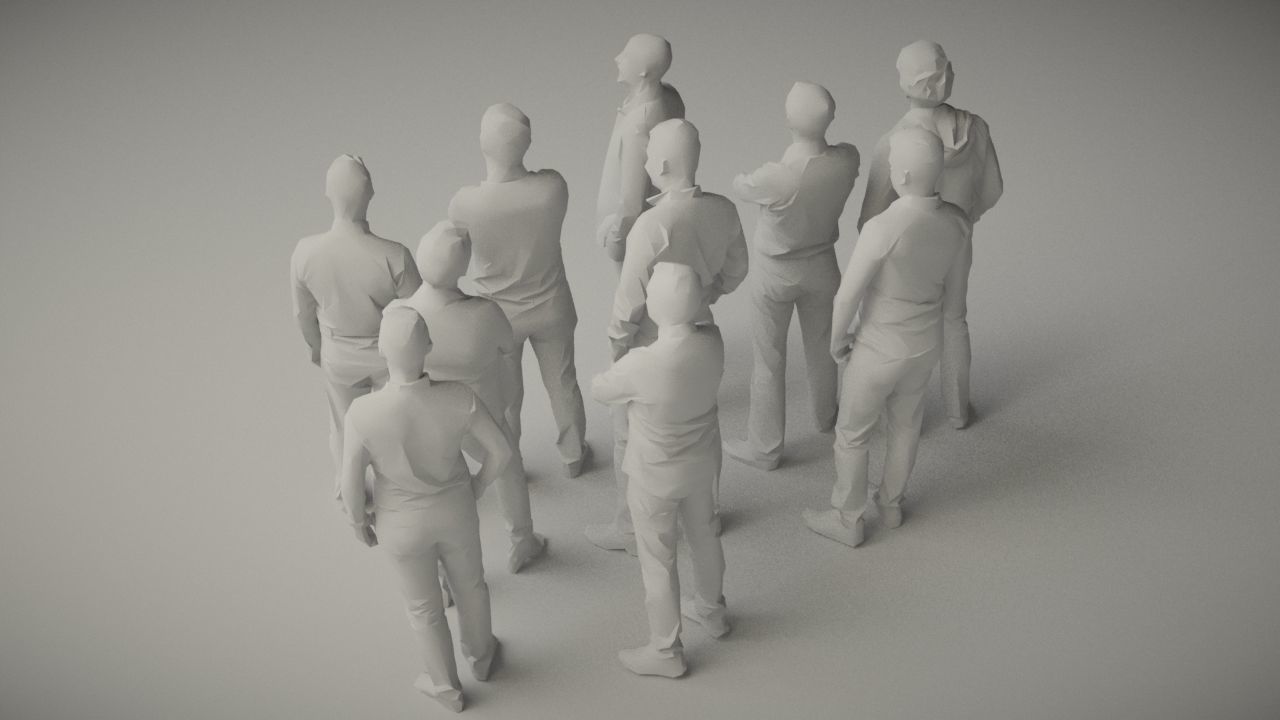 10 Low Poly People Pack Volume 1 Low-poly 3D model_9