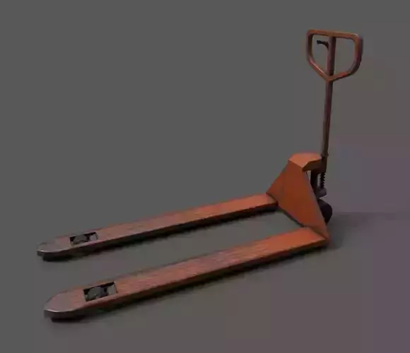 Hand forklift pallet loader