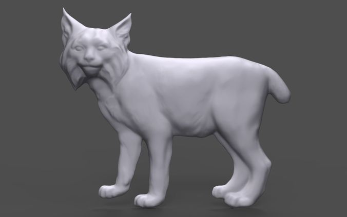 Lynx bas relief for CNC 3D print model