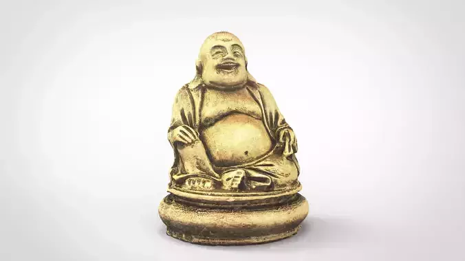 GOLD HAPPY BUDDHA 