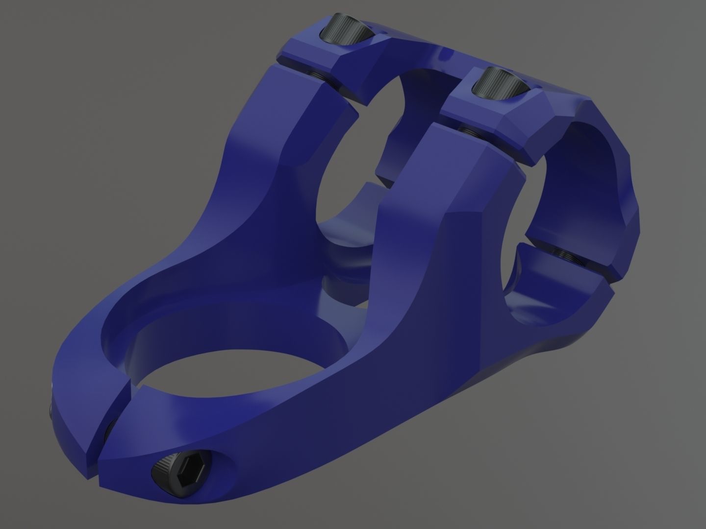 Realistic Bicycle Stem Part 3D model_2