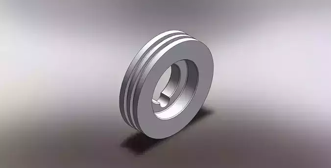 Pistons metal ring 3D model