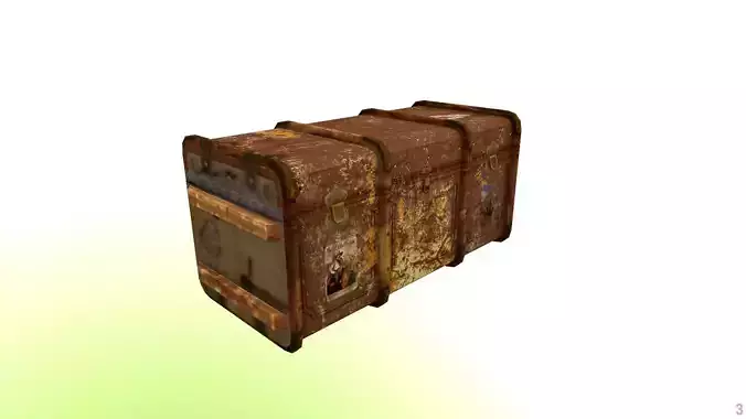 Old style vintage trunk