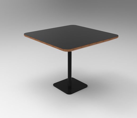Wood table 3D model