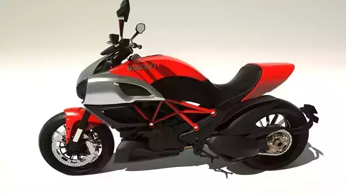 Ducati Diavel Dark 2015 1200CC 3D model
