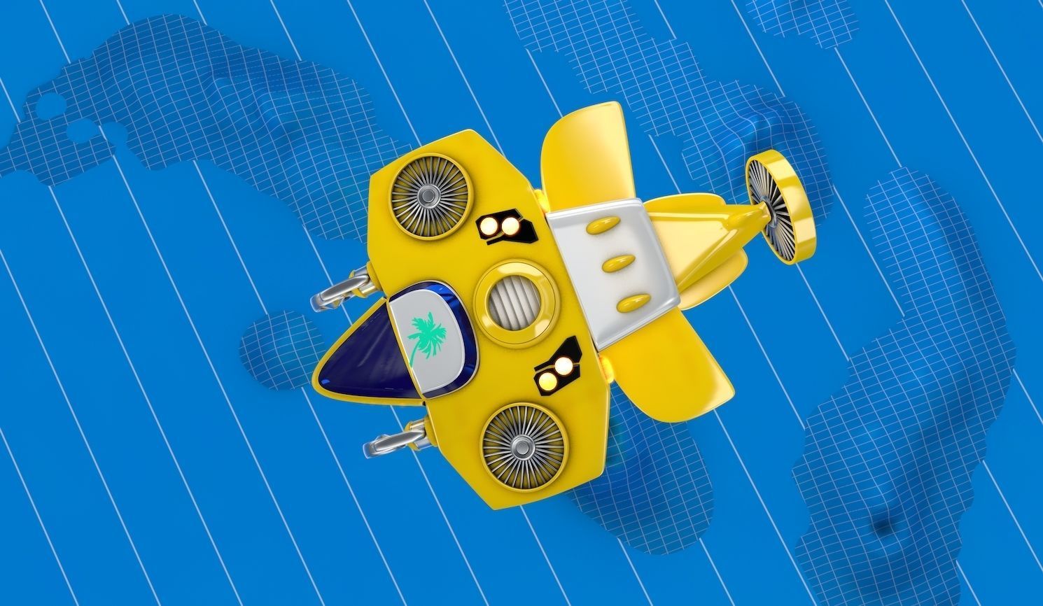 Submarine Capital Ship 3D model_2