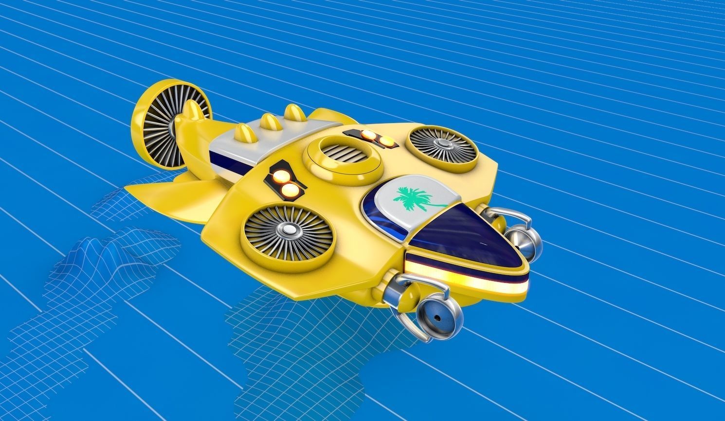 Submarine Capital Ship 3D model_3