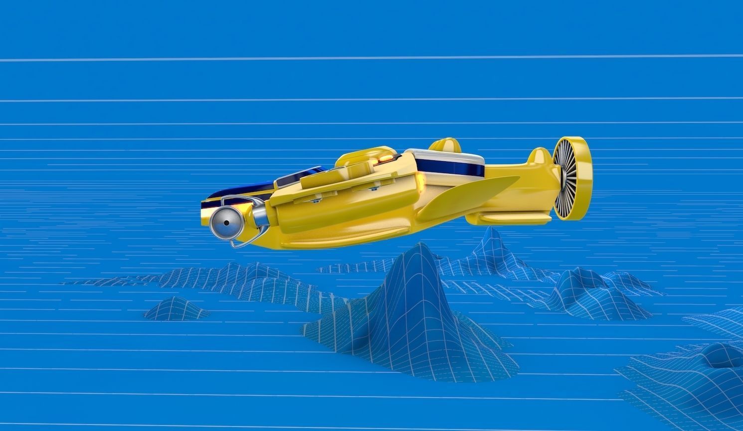 Submarine Capital Ship 3D model_1