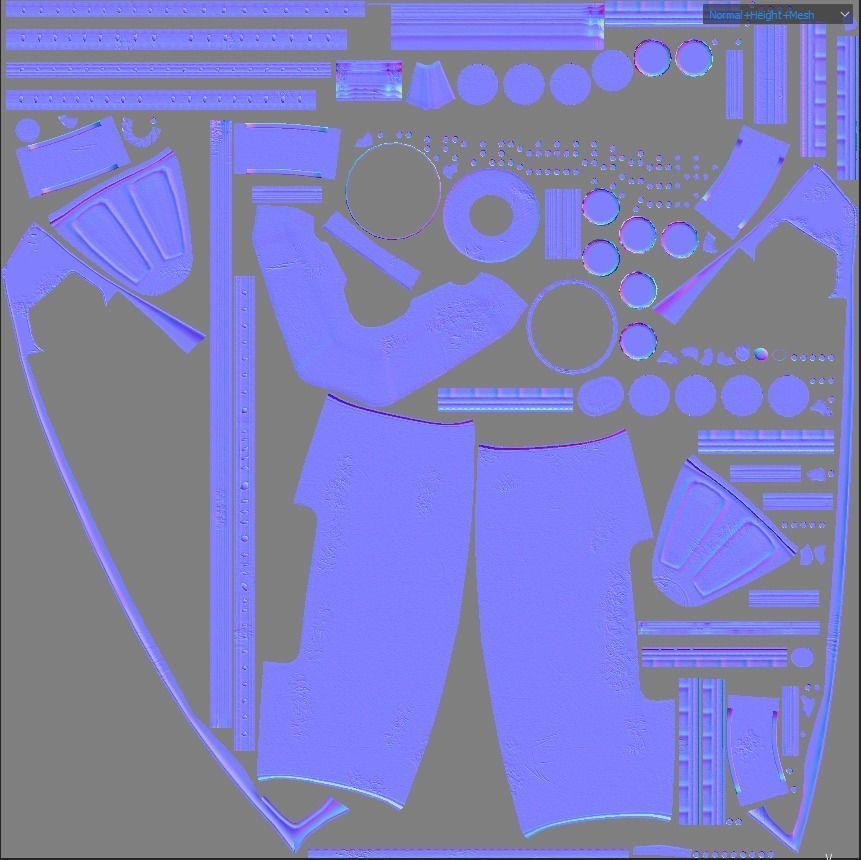 Submarine Steampunk PBR low poly Low-poly 3D model_12