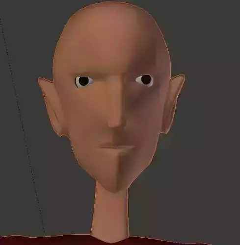 low poly character rigged Low-poly 3D model