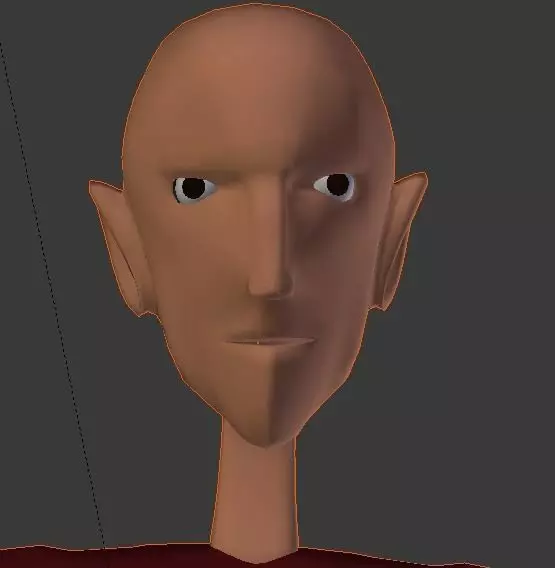 low poly character rigged Low-poly 3D model_0