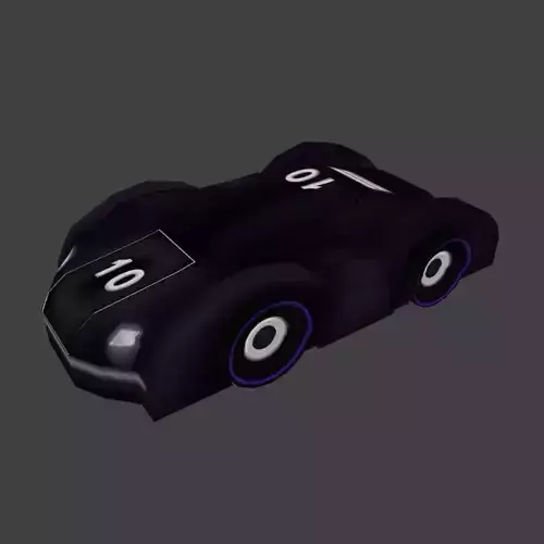 Low poly Sci-fi Race Car