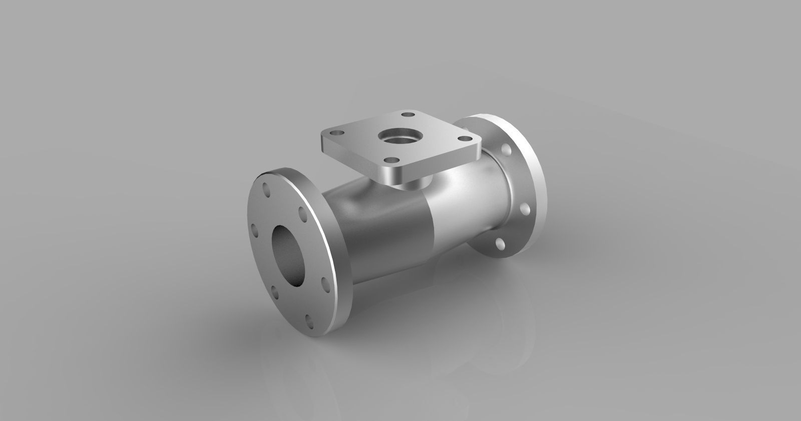 Pipe connection part 3D model_1