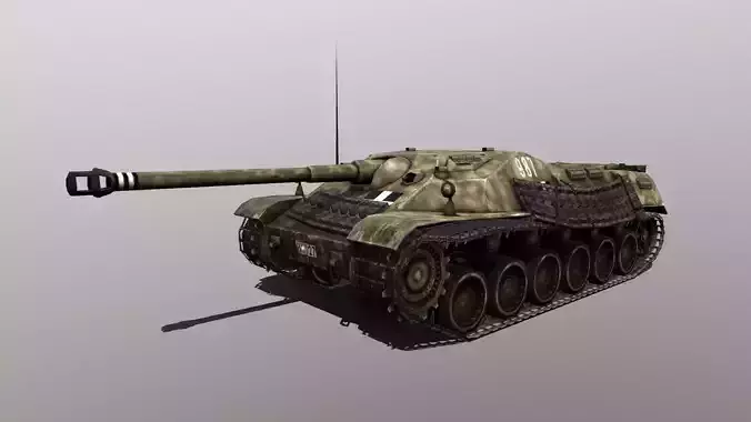 44M Tas Hungarian Tank Destroyer Low-poly 3D model
