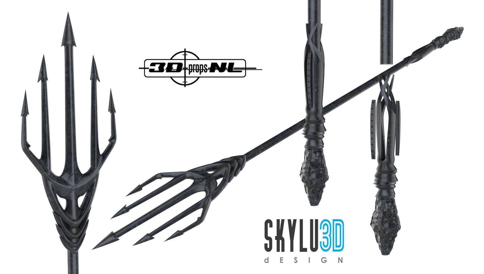 Trident Aquaman 3D print model_1