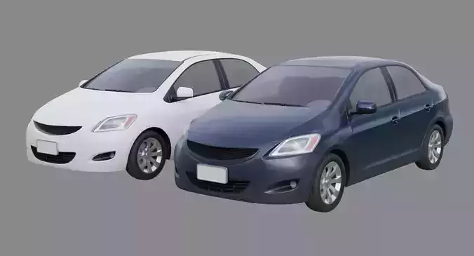 Generic Car 1B Low-poly 3D model