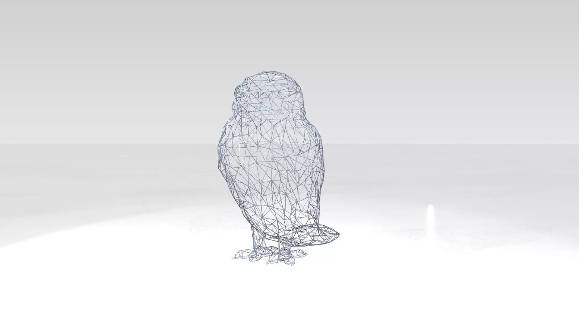 Owl Wireframe 3D model