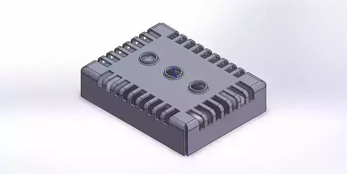 Sheet metal part box 3D model