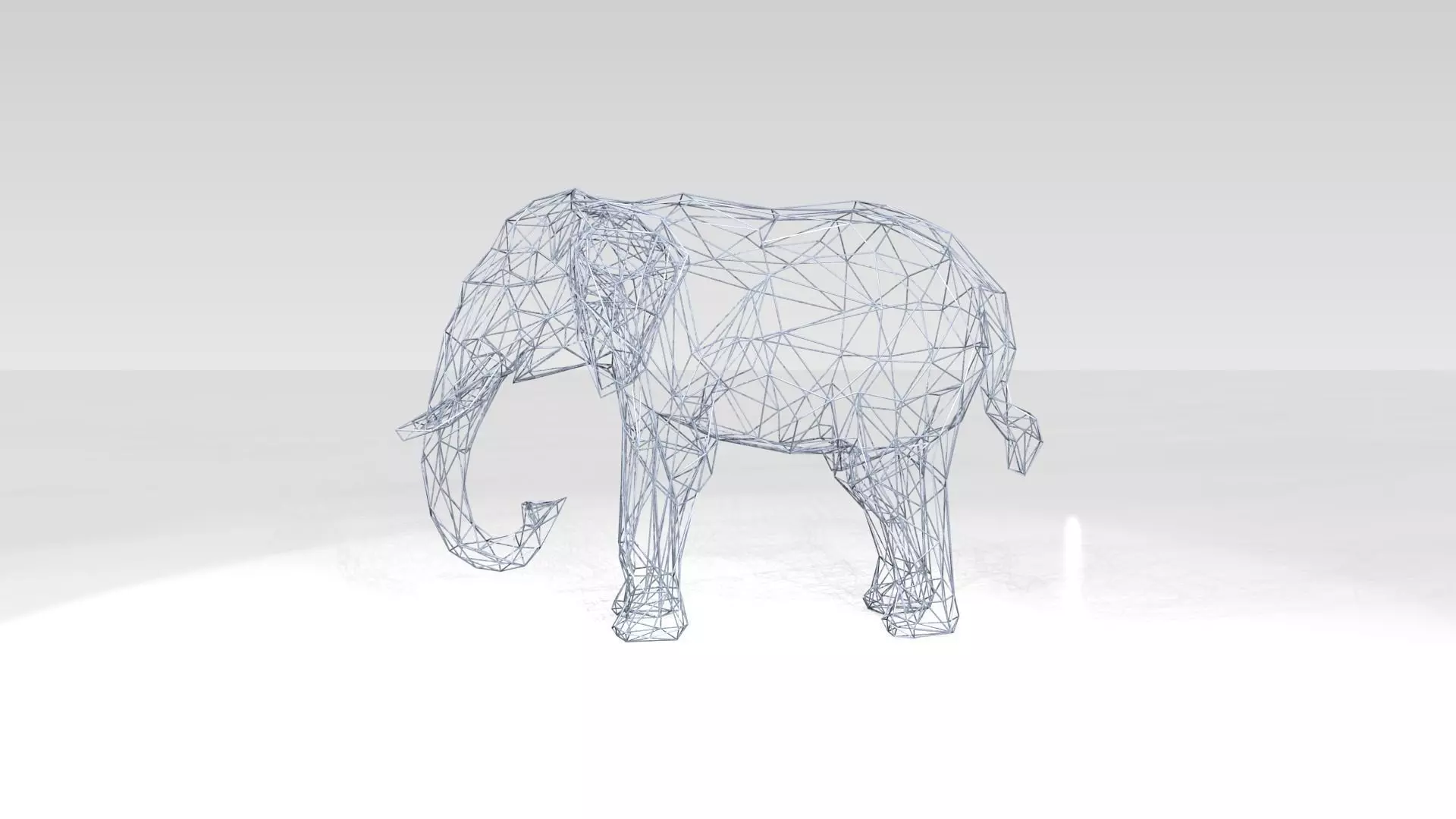 Elephant Wireframe 3D model