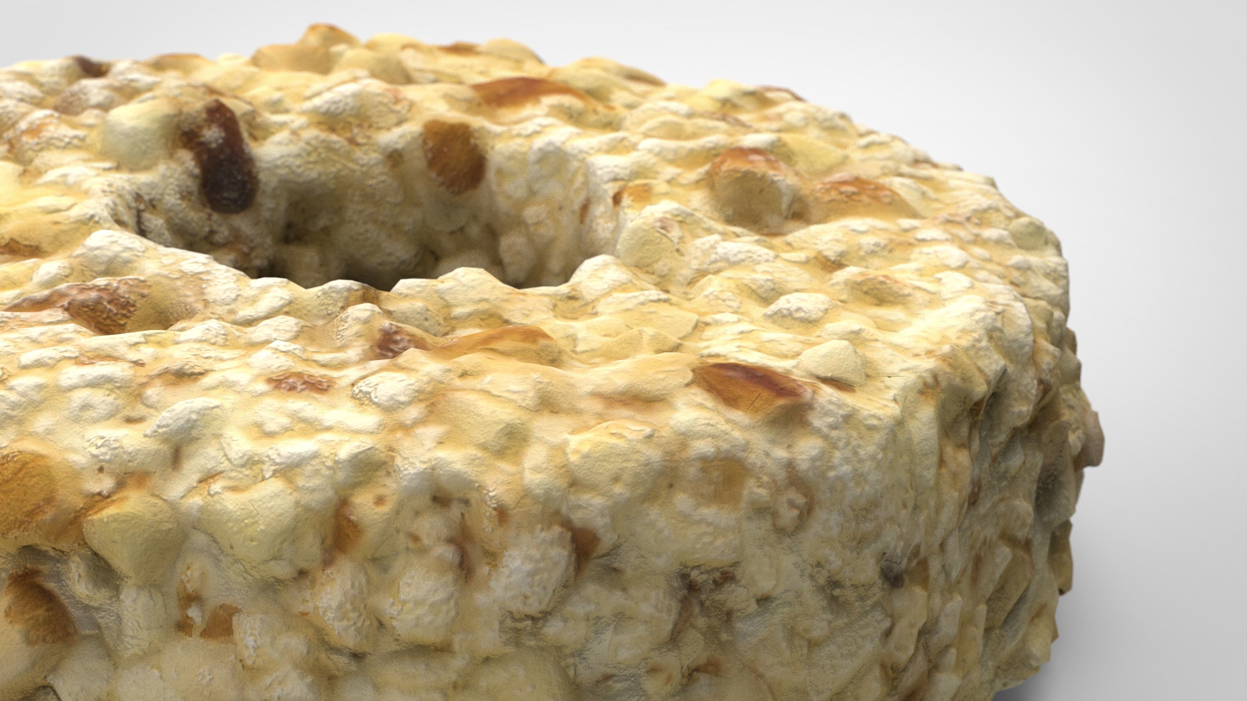 PINEAPPLE CHEESE Low-poly 3D model_3