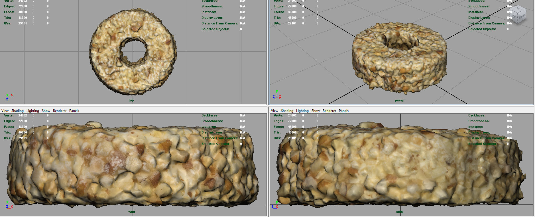 PINEAPPLE CHEESE Low-poly 3D model_8