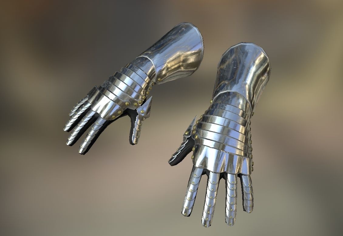HIE Game Ready Hand Armor D180423 3D model_3
