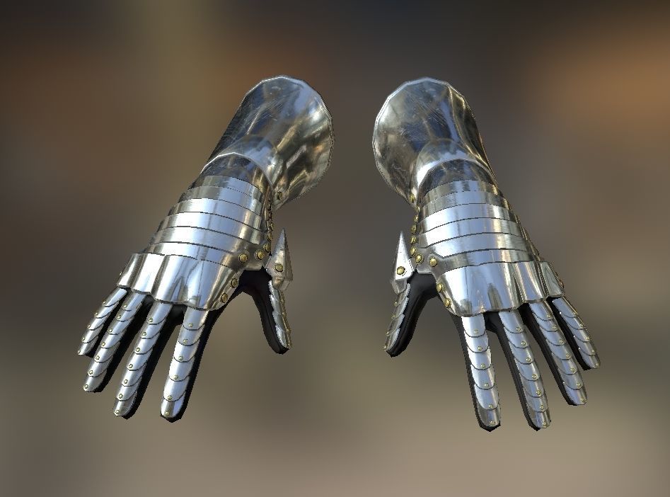 HIE Game Ready Hand Armor D180423 3D model_2