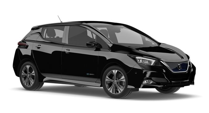 Nissan Leaf 2018 Black 3D model