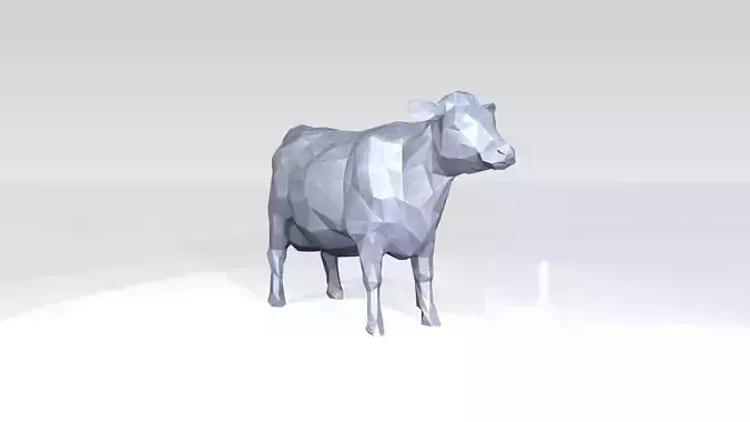 Cow Low Poligonal