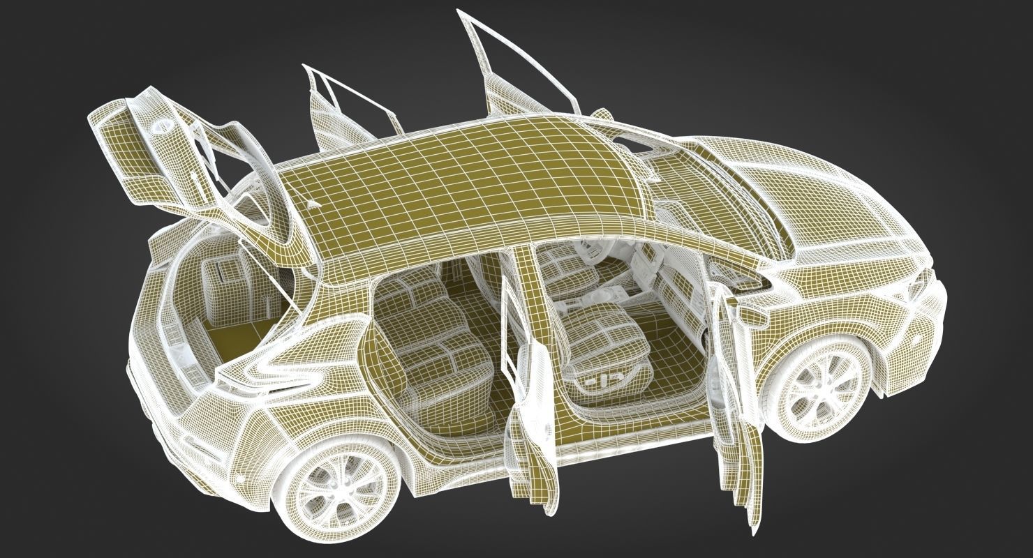 2018 Nissan Leaf White 3D model_30