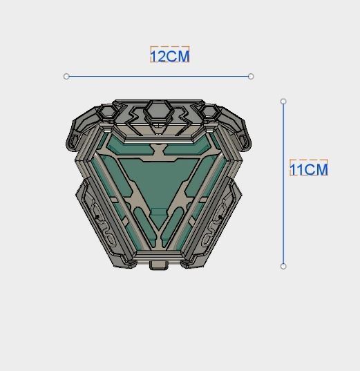 New Arc reactor Iron man Infinity war 3D print model_3