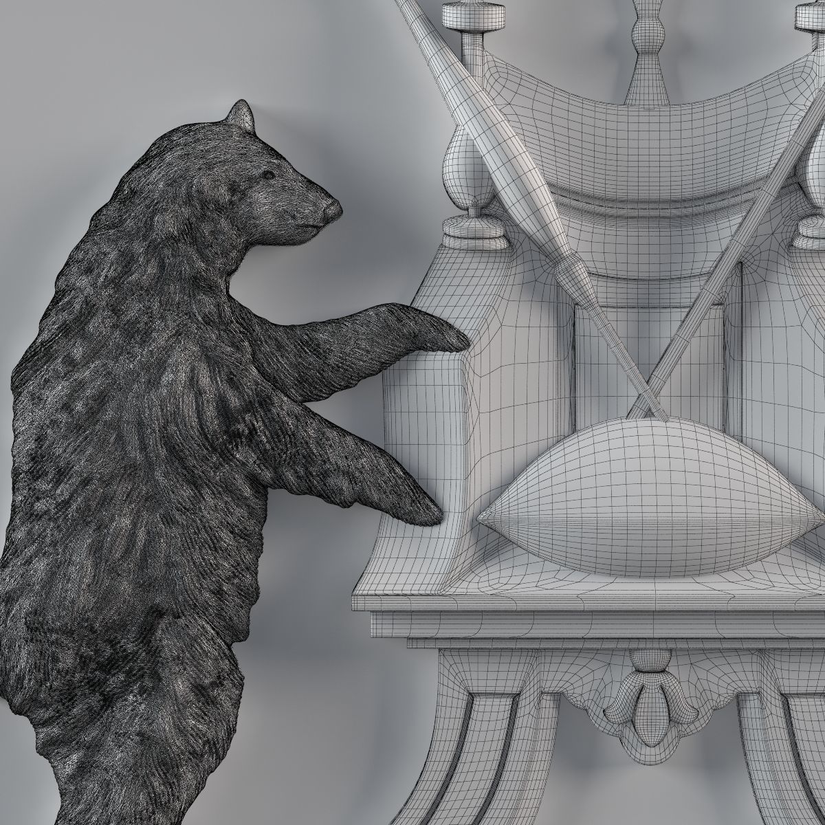 Coat of Novgorod 3D model_7