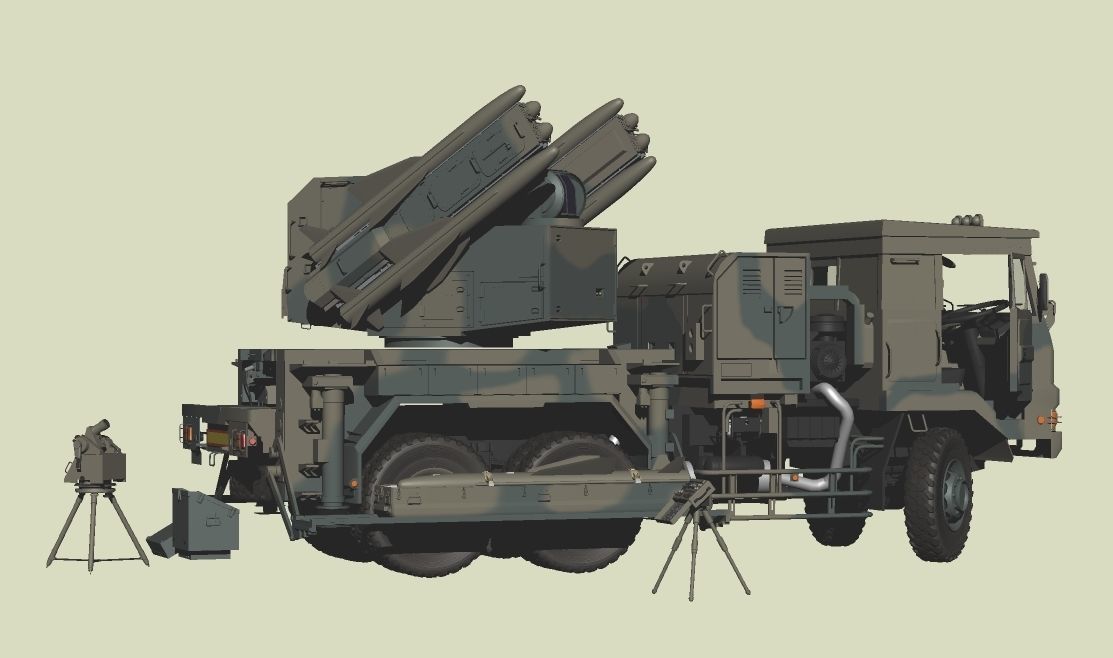 JGSDF Type 81 Surface-to-Air Missile 3D model_4