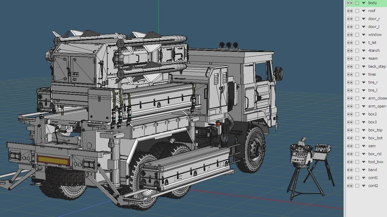 JGSDF Type 81 Surface-to-Air Missile 3D model_10