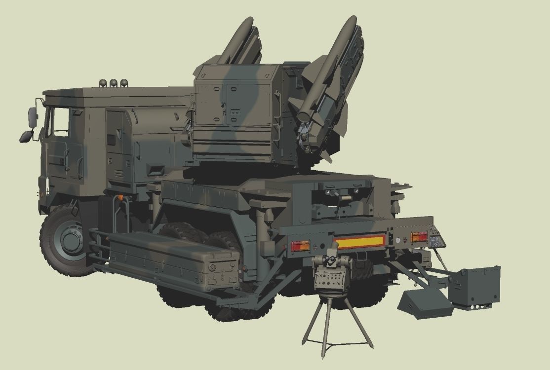 JGSDF Type 81 Surface-to-Air Missile 3D model_3