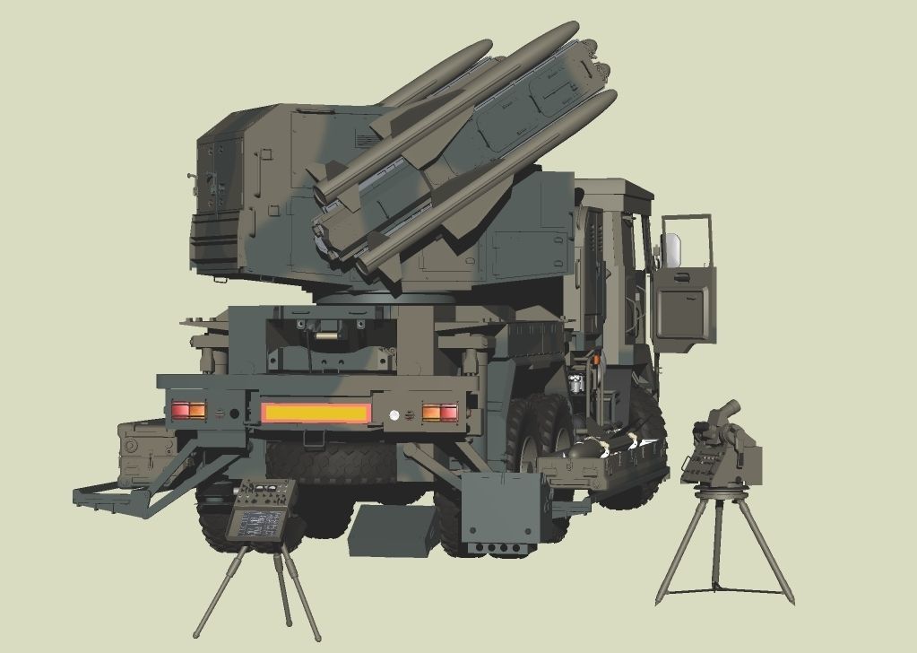 JGSDF Type 81 Surface-to-Air Missile 3D model_2