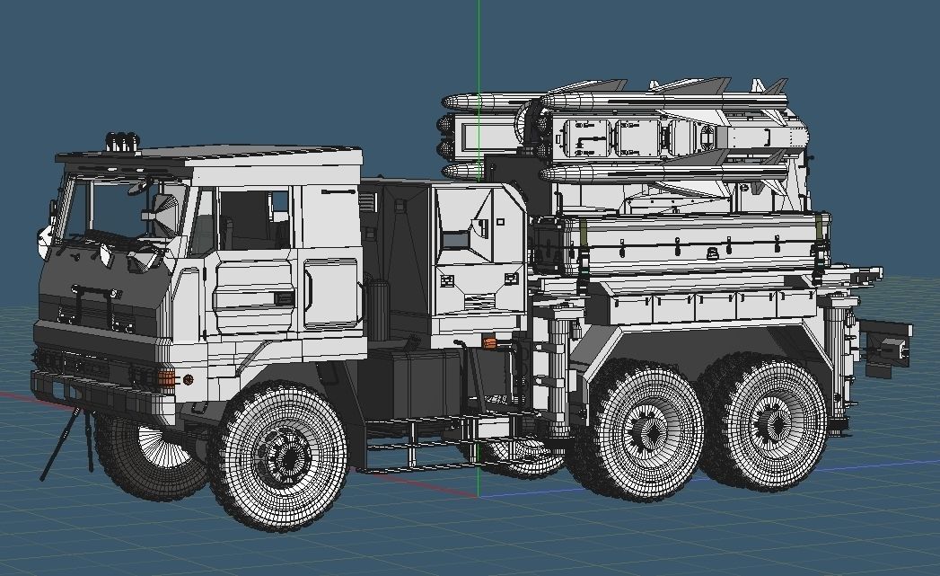 JGSDF Type 81 Surface-to-Air Missile 3D model_7