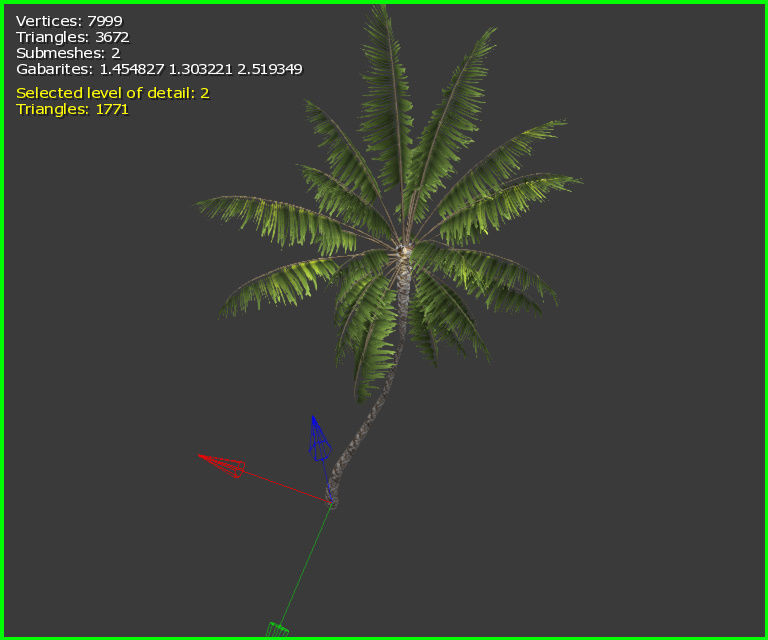 3D Palm Tree Low-poly 3D model_18