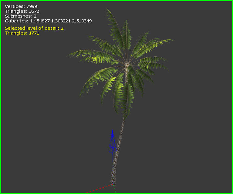 3D Palm Tree Low-poly 3D model_15