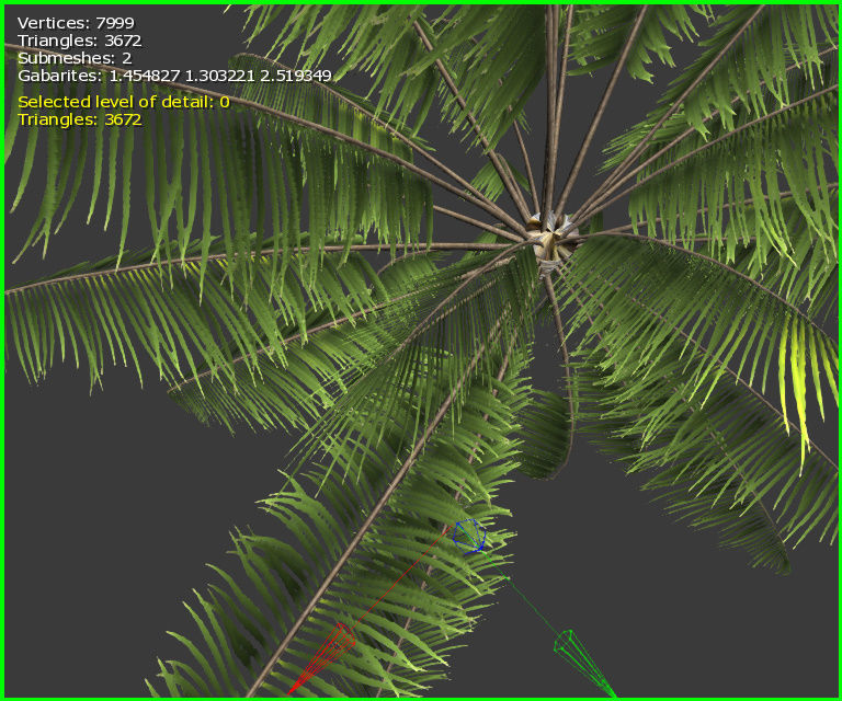 3D Palm Tree Low-poly 3D model_13
