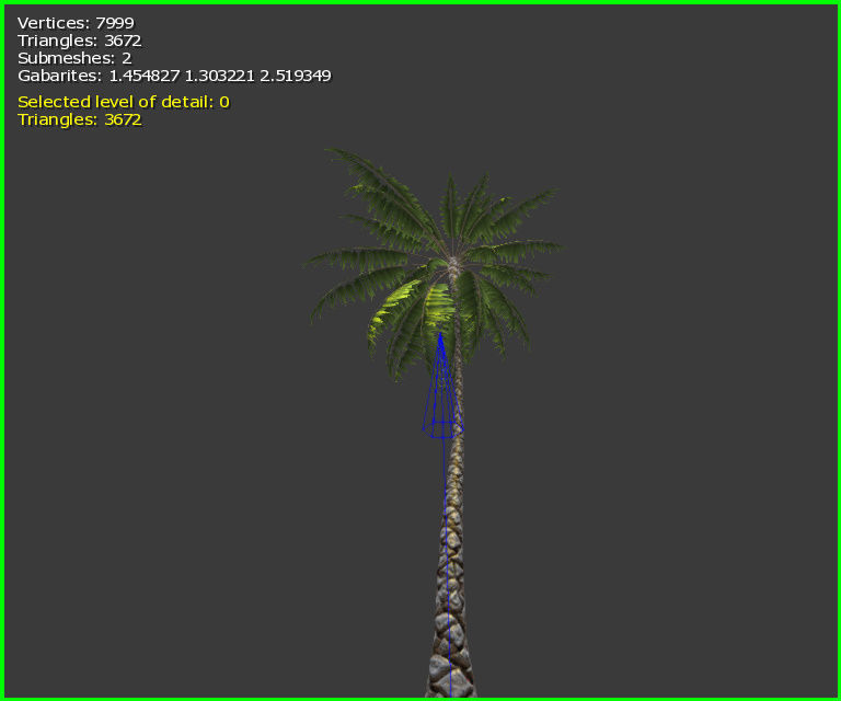 3D Palm Tree Low-poly 3D model_5